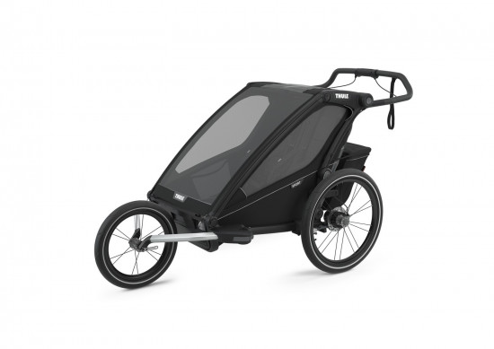 Small Thule Chariot Sport2 Black On Black Jogging Iso